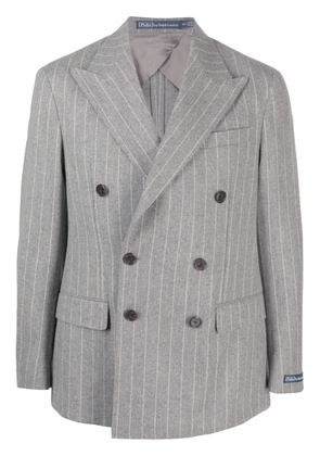 Polo Ralph Lauren pinstriped double-breasted blazer - Grey