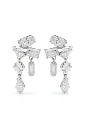 Swarovski Mesmera crystal-embellished drop earrings - Silver