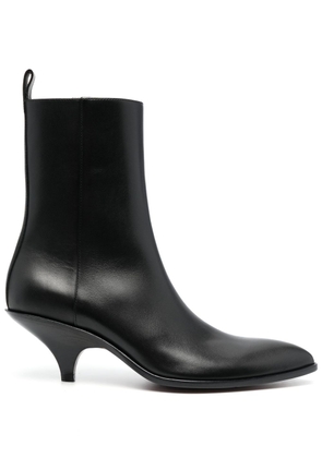 Bally 65mm pointed-tip leather boots - Black