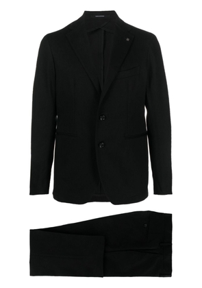 Tagliatore notched-lapel single-breasted suit - Black