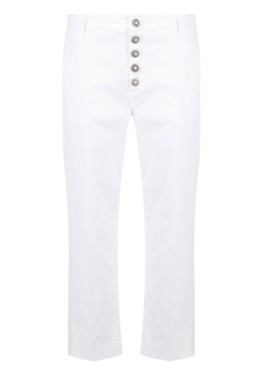 DONDUP straight-leg cropped trousers - White