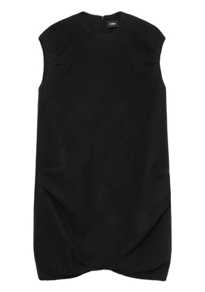 We11done sleeveless asymmetric-hem dress - Black