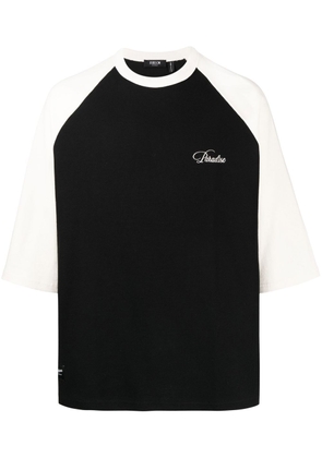FIVE CM embroidered-logo short-sleeve T-shirt - Black