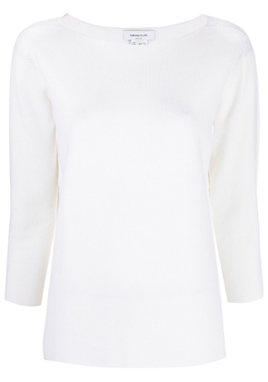 Fabiana Filippi three-quarter length sleeved top - White