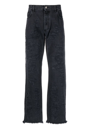 1017 ALYX 9SM straight-leg distressed-finish jeans - Black