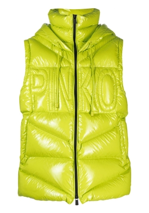 PINKO quilted hooded gilet - Green