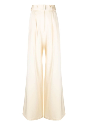 Alex Perry belted palazzo trousers - Neutrals