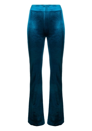 Atlein flared velvet trousers - Blue