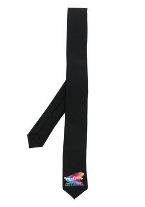 MSFTSrep logo-print tie - Black