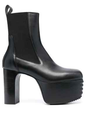 Rick Owens Minimal Grill 195mm leather platform boots - Black