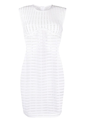 Genny Iconic cut-out minidress - White