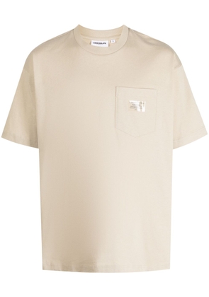 CHOCOOLATE logo-print cotton T-shirt - Brown