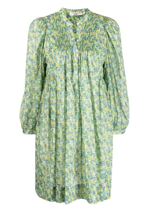 b+ab floral-print cotton dress - Green