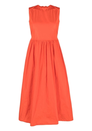 RED Valentino sleeveless open-back midi dress - Orange