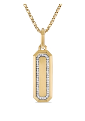 David Yurman 18kt yellow gold Streamline Amulet diamond pendant
