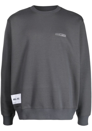 izzue logo-print crew-neck sweatshirt - Grey