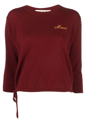 Marni logo-embroidered cashmere jumper