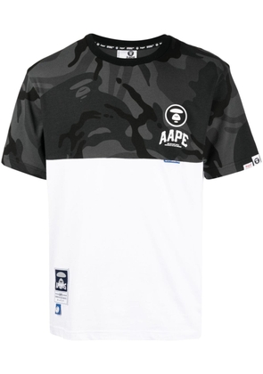 AAPE BY *A BATHING APE® camouflage-pattern cotton T-shirt - White