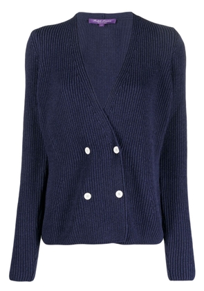 Ralph Lauren Collection double breasted V-neck cardigan - Blue