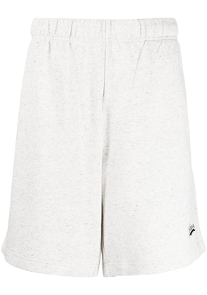 CHOCOOLATE logo-embroidered cotton shorts - Grey