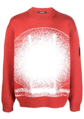A-COLD-WALL* Exposure-print knitted crew neck sweatshirt - Orange