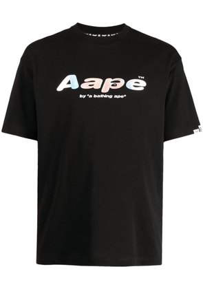 AAPE BY *A BATHING APE® logo-print cotton T-shirt - Black