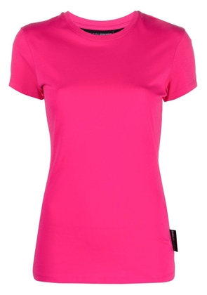 Plein Sport appliqué logo cotton T-shirt - Pink