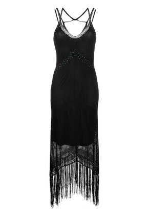 TWINSET crystal-embellished knitted dress - Black