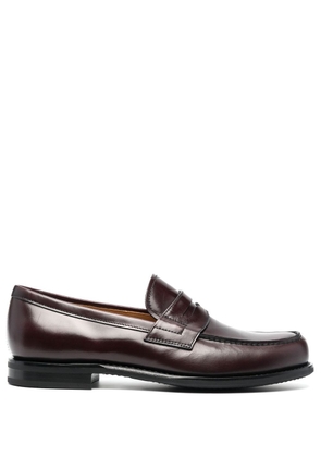 Church's penny-slot leather loafers - Red