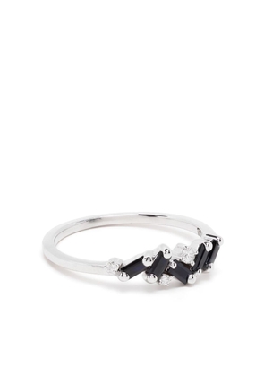 Suzanne Kalan 18kt white gold sapphire and diamond ring - Silver