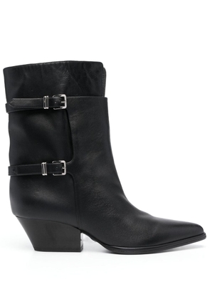 Sergio Rossi SR Thalestris 55mm leather ankle boots - Black