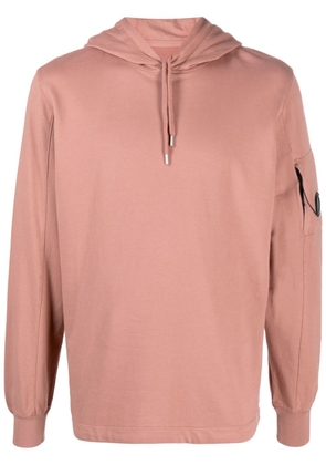 C.P. Company lens-detail cotton hoodie - Pink