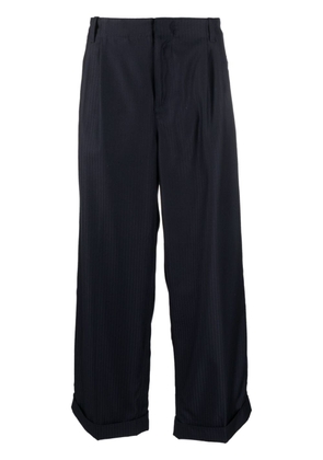 ETRO pinstripe wide-leg wool trousers - Blue