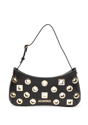 Jacquemus Le Bisou eyelet-embellished shoulder bag - Black