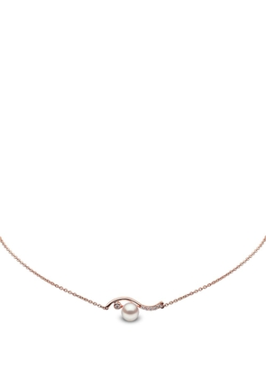 Yoko London 18kt rose gold Trend freshwater pearl and diamond necklace - Pink