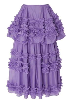 Molly Goddard Amanda tiered tulle skirt - Purple