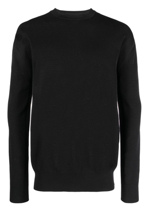 There Was One long-sleeve crew-neck jumper - Black