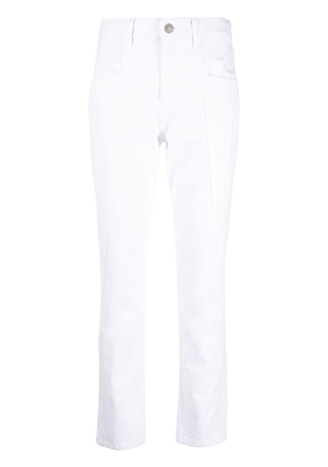 ISABEL MARANT panelled skinny-cut jeans - White