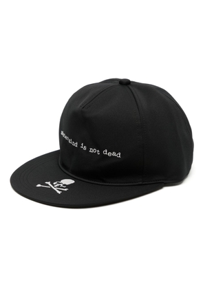Mastermind Japan slogan-embroidered cap - Black