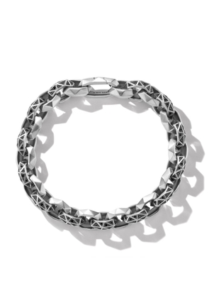 David Yurman sterling silver Torqued Faceted diamond bracelet