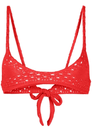 Cashmere In Love Hanalei crochet-knit bralette - Red