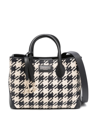 Aspinal Of London London houndstooth tote bag - Brown