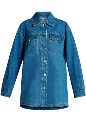 Ronny Kobo Bristol spread-collar denim shirt jacket - Blue