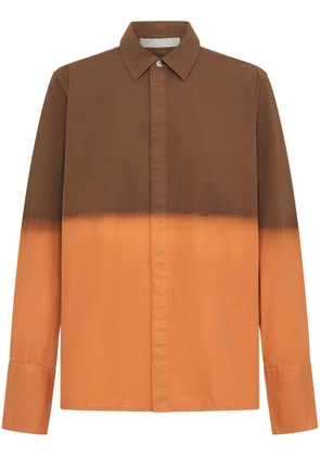 Dion Lee Sunfade two-tone shirt - Brown