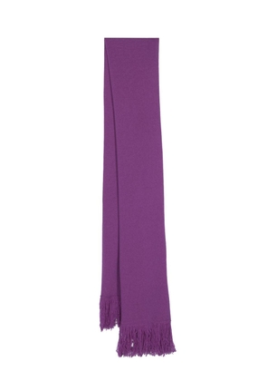 Fabiana Filippi frayed-hem cashmere scarf - Purple