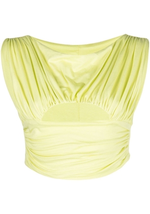 CONCEPTO ruched sleeveless top - Green