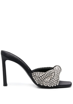 Sergio Rossi Evangelie 95mm crystal-embellished sandals - Black