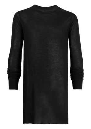 Rick Owens long-sleeved marl-knit T-shirt - Black