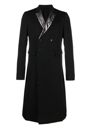 SAPIO double-breasted coat - Black