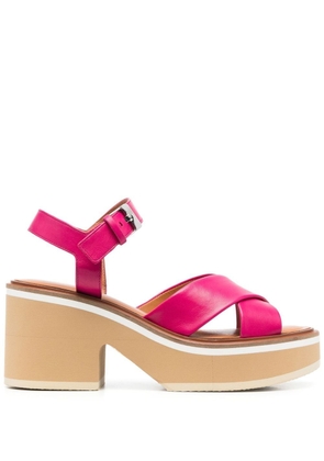 Clergerie Charline leather sandals - Pink